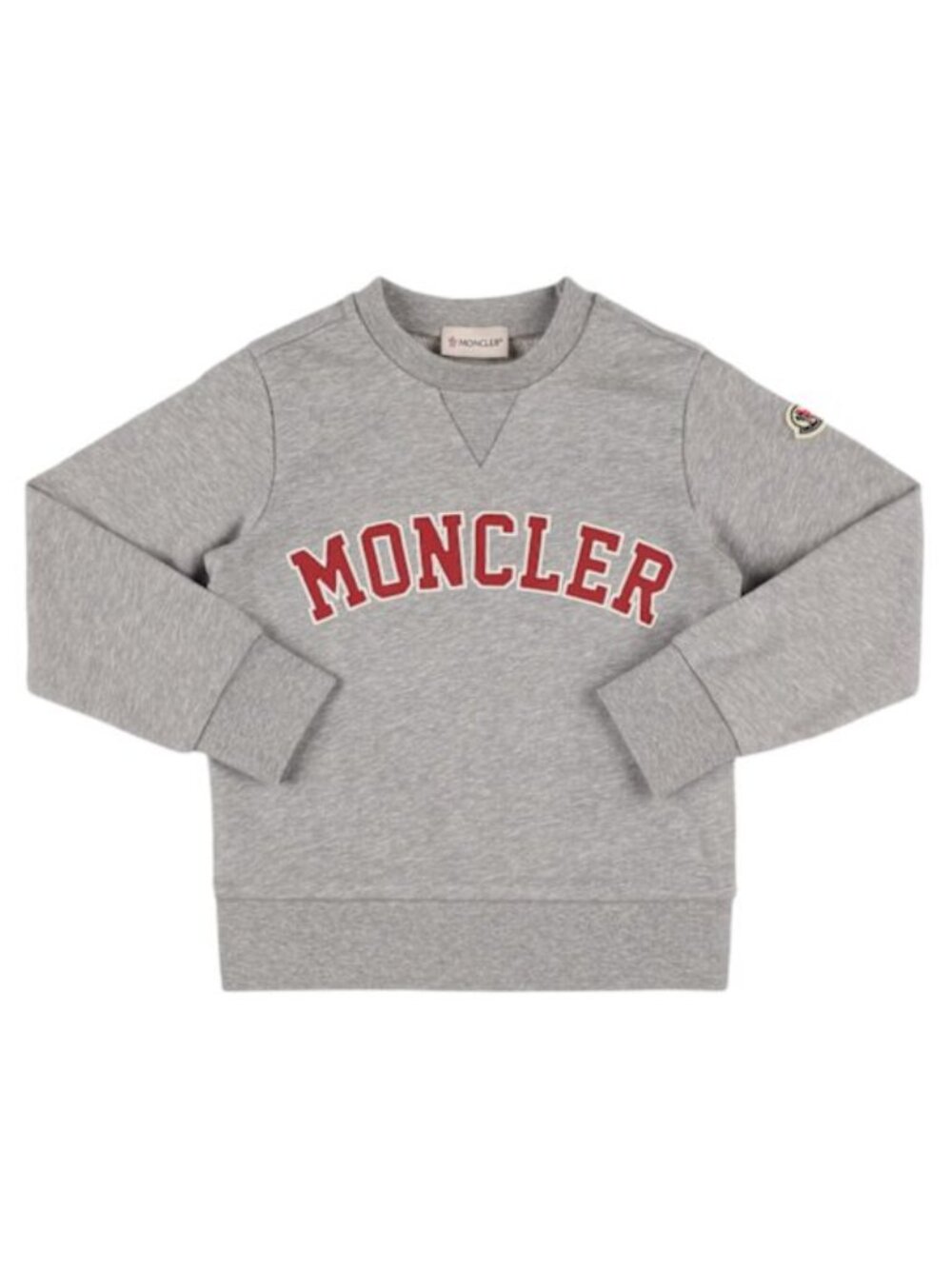 GENUINE MONCLER EMBROIDERED Logo Cotton Fleece Sweatshirt KIDS SIZE 12